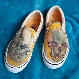 Van Gogh Museum Limited Edition Classic Slip On Skull Vans